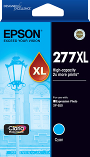 Genuine Epson 277XL High Capacity Cyan Ink Cartridge
