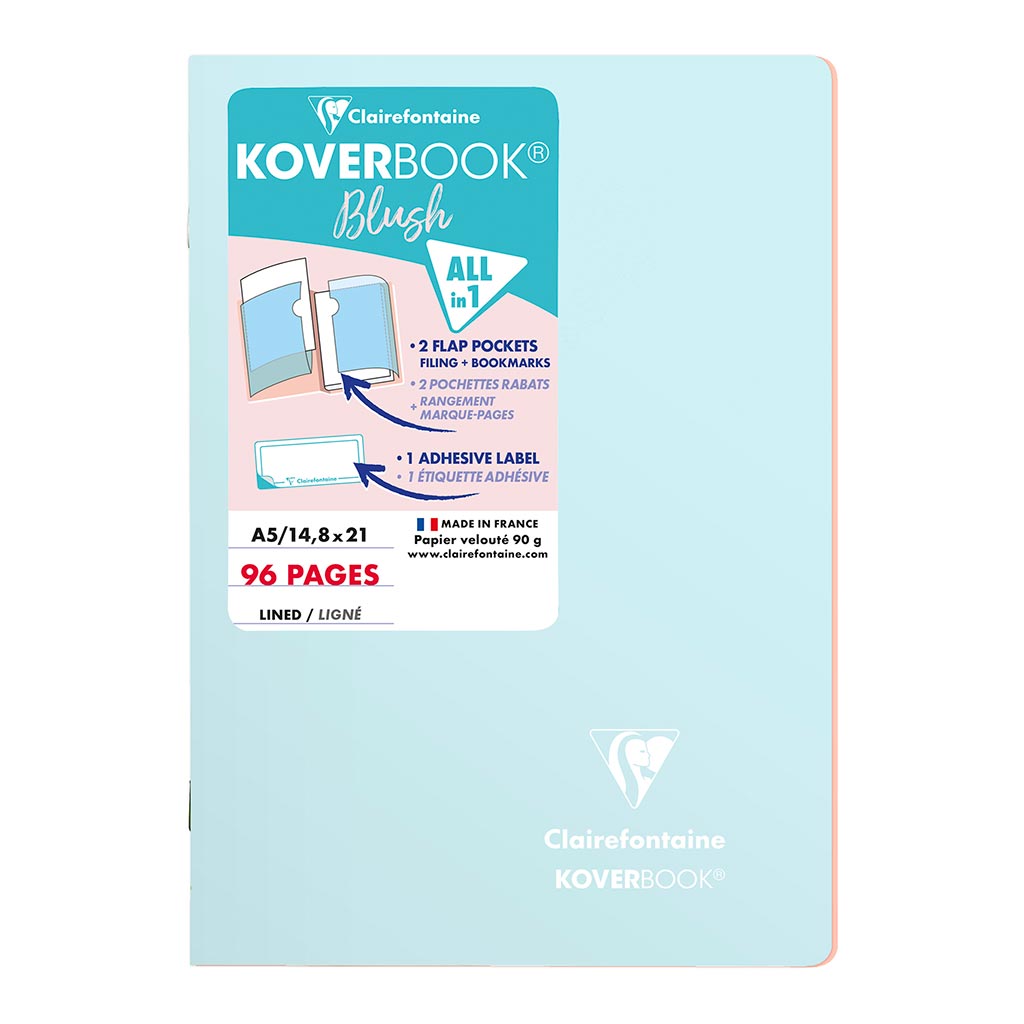 Koverbook Blush A5 Lined Ice Blue