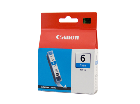 Genuine Canon BCI-6C (Cyan) ink cartridge