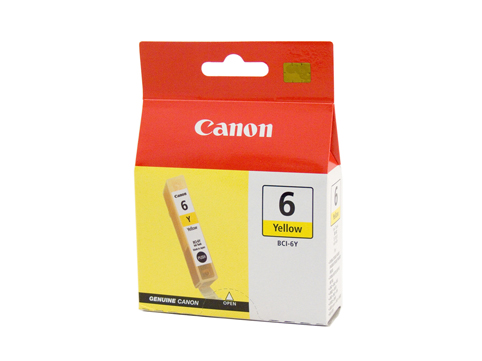 Genuine Canon BCI-6Y (Yellow) ink cartridge