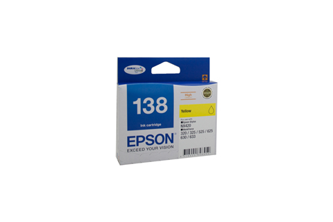 Genuine Epson 138 Yellow ink cartridge