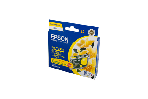 Genuine Epson T0634 (Yellow) ink cartridge