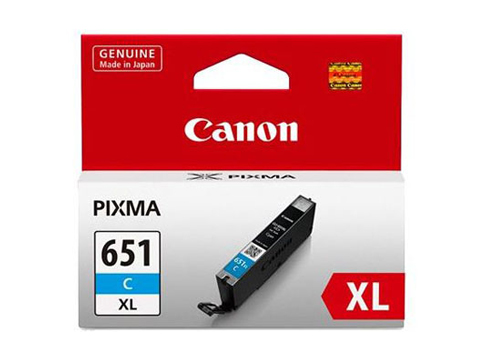 Genuine Canon CLI651XL Cyan high capacity ink cartridge