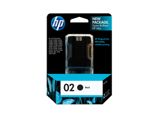 Genuine HP02 Black ink cartridge (C8721WA)