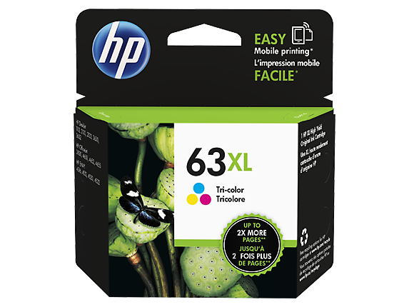 Genuine HP 63XL Tri Col Ink Cartridge (F6U63AA)