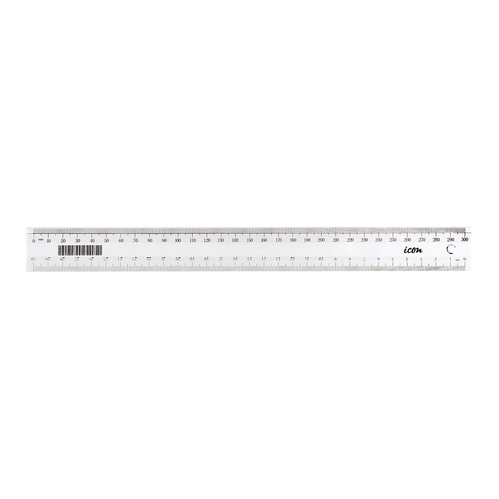 Icon Ruler Clear Narrow 30cm