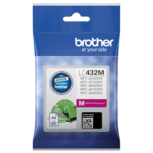 Genuine Brother LC432M (Magenta) ink cartridge