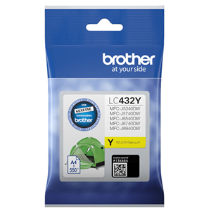Genuine Brother LC432Y (Yellow) ink cartridge