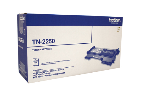 Genuine Brother TN2250 Black laser toner cartridge